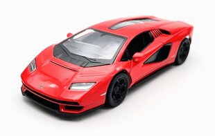 Žaislinis automobilis KinSmart, Lamborghini Countach LPI 800-4, raudonas kaina ir informacija | Žaislai berniukams | pigu.lt