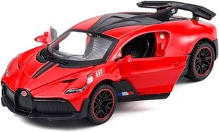 Žaislinis automobilis KinSmart, Bugatti Divo, raudonas kaina ir informacija | Žaislai berniukams | pigu.lt