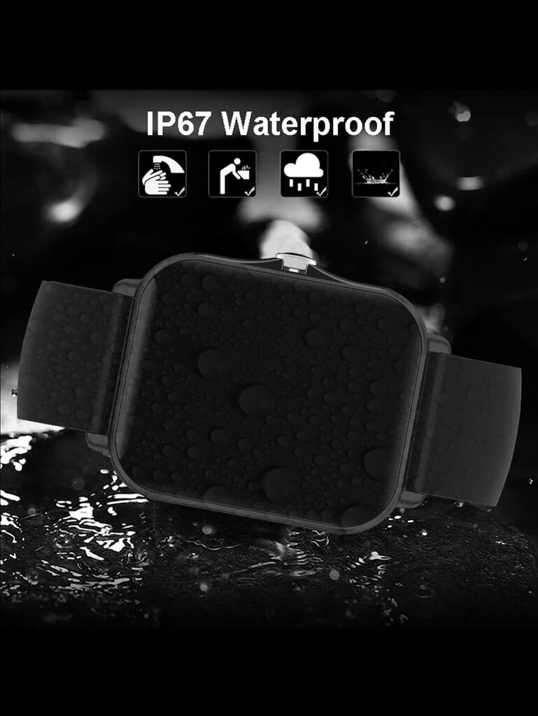 ToParts4u Android/iOS, juodas kaina ir informacija | Išmanieji laikrodžiai (smartwatch) | pigu.lt