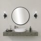 Veidrodis Asir, 60x60x1,2cm, juodas цена и информация | Vonios veidrodžiai | pigu.lt