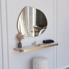 Зеркало Asir, 75x55x0,18см, серебро цена и информация | Зеркала в ванную | pigu.lt