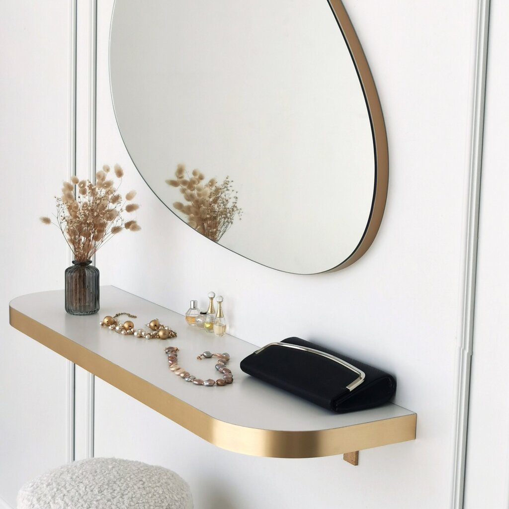 Veidrodis Asir, 90x60cm, sidabrinis цена и информация | Vonios veidrodžiai | pigu.lt