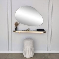 Зеркало Asir, 90x60см, серебро цена и информация | Зеркала в ванную | pigu.lt