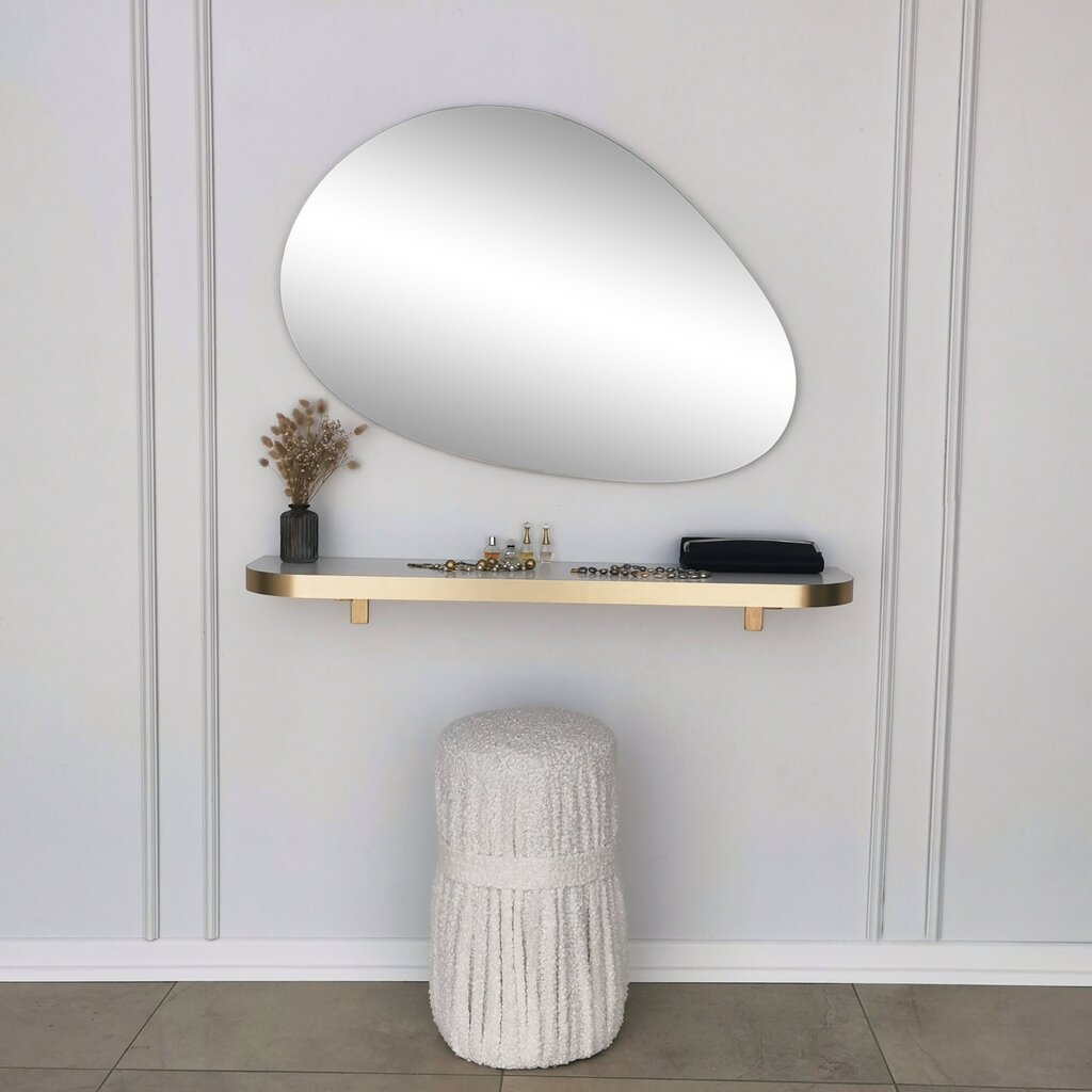 Veidrodis Asir, 90x60cm, sidabrinis цена и информация | Vonios veidrodžiai | pigu.lt