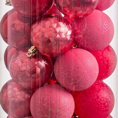 Ёлочные шарики Белый Красный бумага Polyfoam Кукла-белоснежка 7,5 x 7,5 x 7,5 cm (7 штук) цена и информация | Ёлочные игрушки, верхушки | pigu.lt