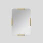 Veidrodis Asir, 50x70cm, auksinis цена и информация | Vonios veidrodžiai | pigu.lt