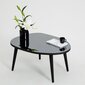 Kavos staliukas Asir, 75x38x55cm, juodas kaina ir informacija | Kavos staliukai | pigu.lt