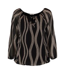 Женская блузка Hailys CARA PL*7162, черная/бежевая, 4067218866824 цена и информация | Женские блузки, рубашки | pigu.lt
