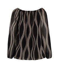 Женская блузка Hailys CARA PL*7162, черная/бежевая, 4067218866824 цена и информация | Женские блузки, рубашки | pigu.lt