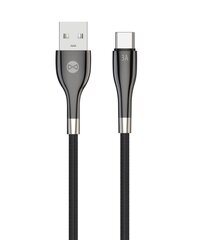 Forever Sleek cable USB - USB-C 1,0 m 3A black цена и информация | Кабели для телефонов | pigu.lt