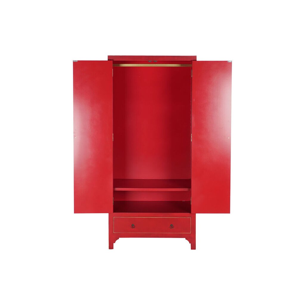 Spinta DKD Home Decor, 85,5x50,5x186,2 cm, raudona kaina ir informacija | Spintos | pigu.lt