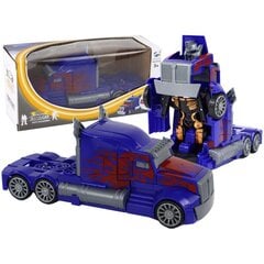 Sunkvežimis - robotas 2in1 Lean toys, mėlynas kaina ir informacija | Žaislai berniukams | pigu.lt