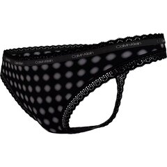 CALVIN KLEIN Thong - Sheer Marquisette Black цена и информация | Трусики | pigu.lt