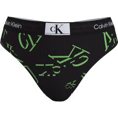 CALVIN KLEIN Thong - Sheer Marquisette Black цена и информация | Трусики | pigu.lt