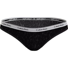 CALVIN KLEIN Thong - Sheer Marquisette Black цена и информация | Трусики | pigu.lt