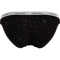 CALVIN KLEIN Thong - Sheer Marquisette Black цена и информация | Трусики | pigu.lt