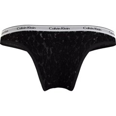 CALVIN KLEIN Thong - Sheer Marquisette Black цена и информация | Стринги | pigu.lt