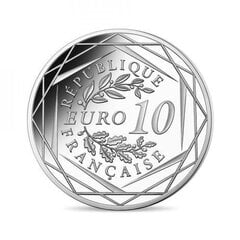 Kolekcinė 10 eurų moneta Charles de Gaulle, sidabrinė kaina ir informacija | Numizmatika | pigu.lt