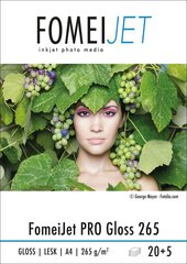 Фотобумага Fomei A4|20+5 PRO Gloss 265g|m2 цена и информация | Аксессуары для фотоаппаратов | pigu.lt