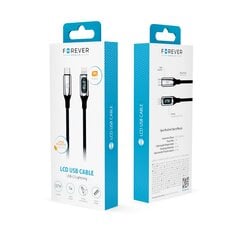 Forever Sleek cable USB-C - USB-C 1,0 m 60W black цена и информация | Forever Бытовая техника и электроника | pigu.lt