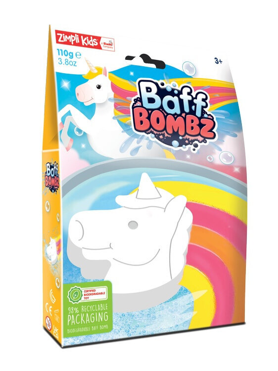 Vonios burbulas Zimpli Kids Baff Bombz, 110 g kaina ir informacija | Dušo želė, aliejai | pigu.lt