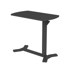 Rašomasis stalas Home4You Ergo, 70x40x67,5 cm, juodas kaina ir informacija | Kompiuteriniai, rašomieji stalai | pigu.lt