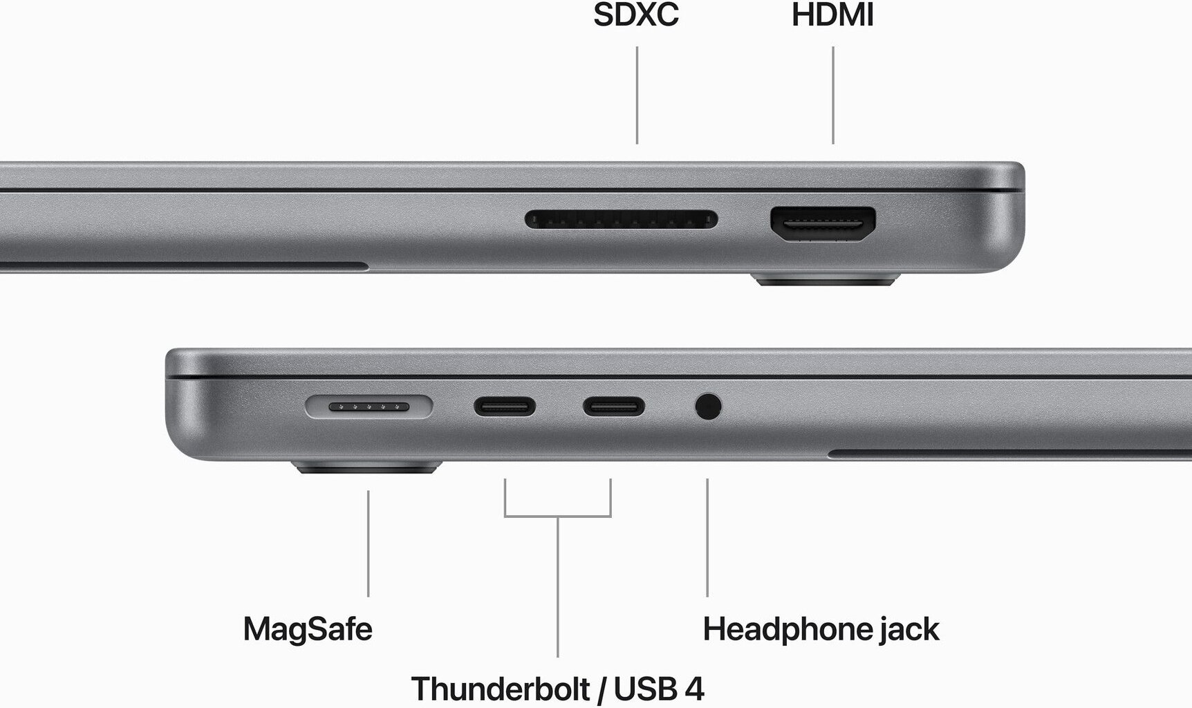 MacBook Pro 14" Apple M3 8C CPU, 10C GPU/8GB/1TB SSD/Silver/INT - MR7K3ZE/A kaina ir informacija | Nešiojami kompiuteriai | pigu.lt