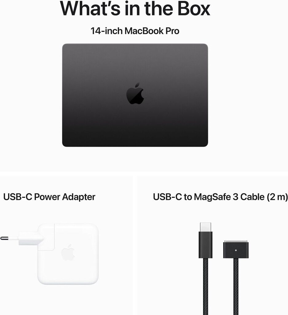 MacBook Pro 16" Apple M3 Pro 12C CPU, 18C GPU/18GB/512GB SSD/Space Black/INT - MRW13ZE/A kaina ir informacija | Nešiojami kompiuteriai | pigu.lt