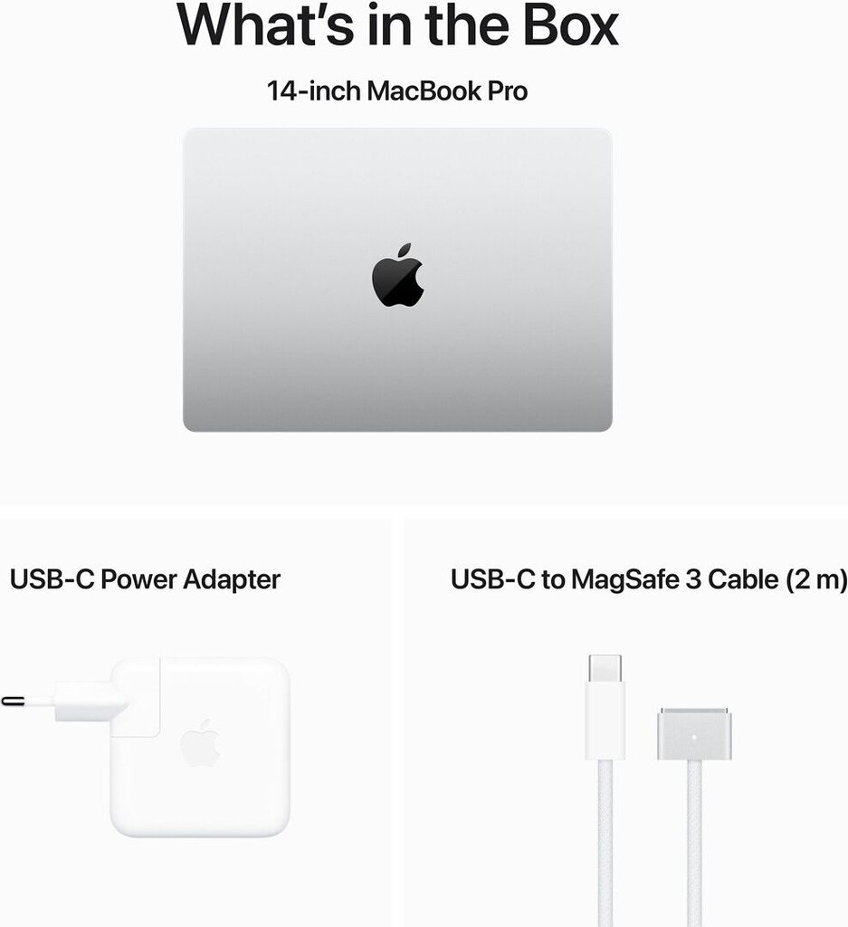 MacBook Pro 16" Apple M3 Max 14C CPU, 30C GPU/36GB/1TB SSD/Silver/INT - MRW73ZE/A kaina ir informacija | Nešiojami kompiuteriai | pigu.lt