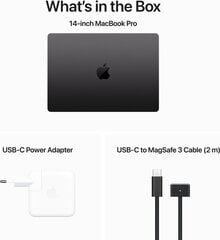 MacBook Pro 14” Apple M3 Pro chip with 12‑core CPU and 18‑core GPU/18GB/1TB SSD - Space Black/RUS цена и информация | Apple Компьютерная техника | pigu.lt