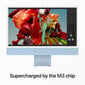 iMac 24” 4.5K Retina, Apple M3 8C CPU, 8C GPU/8GB/256GB SSD/Blue/INT - MQRC3ZE/A kaina ir informacija | Stacionarūs kompiuteriai | pigu.lt