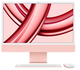 iMac 24" 4.5K Retina, Apple M3 8C CPU, 8C GPU/8GB/256GB SSD/Pink/RUS цена и информация | Stacionarūs kompiuteriai | pigu.lt