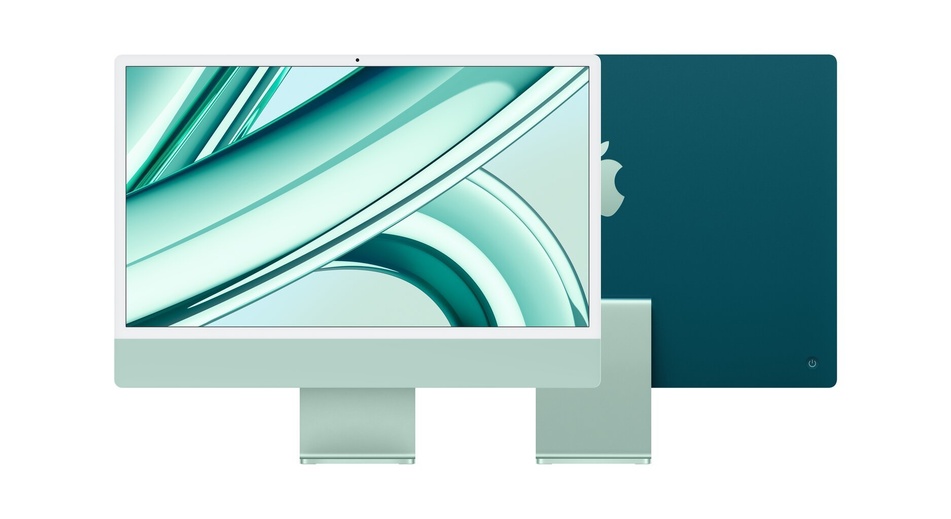 iMac 24” 4.5K Retina, Apple M3 8C CPU, 10C GPU/8GB/256GB SSD/Green/SWE - MQRN3KS/A цена и информация | Stacionarūs kompiuteriai | pigu.lt