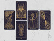 Taro kortos Mystical Universe Tarot Gold цена и информация | Ezoterika | pigu.lt