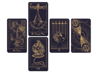 Taro kortos Mystical Universe Tarot Gold kaina ir informacija | Ezoterika | pigu.lt