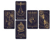 Taro kortos Mystical Universe Tarot Gold цена и информация | Ezoterika | pigu.lt