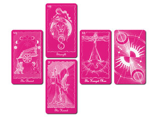 Taro kortos Mystical Universe Tarot Pink White kaina ir informacija | Ezoterika | pigu.lt