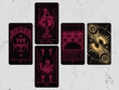 Taro kortos Mystical Universe Tarot Pink Black kaina ir informacija | Ezoterika | pigu.lt