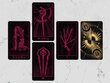 Taro kortos Mystical Universe Tarot Pink Black kaina ir informacija | Ezoterika | pigu.lt