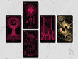 Taro kortos Mystical Universe Tarot Pink Black kaina ir informacija | Ezoterika | pigu.lt