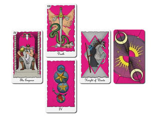 Taro kortos Mystical Universe Tarot Pink Colored kaina ir informacija | Ezoterika | pigu.lt