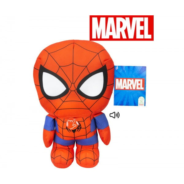 Pliušinis žaislas su garsu Žmogus voras (Spiderman), 28 cm цена и информация | Minkšti (pliušiniai) žaislai | pigu.lt