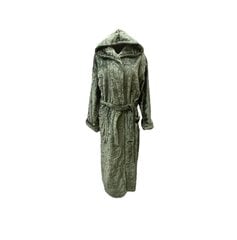 Халат с капюшоном Uzun, зеленый цена и информация | Женские халаты | pigu.lt