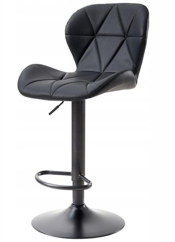 Baro kėdė Viking Pina, juoda kaina ir informacija | Virtuvės ir valgomojo kėdės | pigu.lt