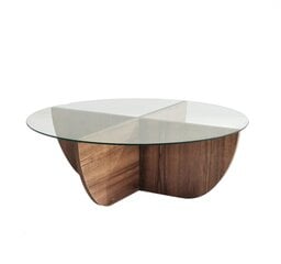 Кофейный столик Asir, 90x30x90см, темно-коричневый цена и информация | Журнальные столики | pigu.lt