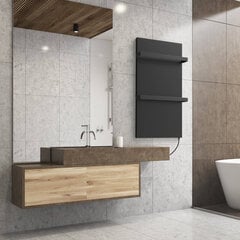 Plokščias vonios kambario šildytuvas Termoplaza STP 550DTB, matinės juodos spalvos kaina ir informacija | Šildytuvai | pigu.lt