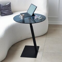 Kavos staliukas Asir, 40x75x40cm, juodas kaina ir informacija | Kavos staliukai | pigu.lt