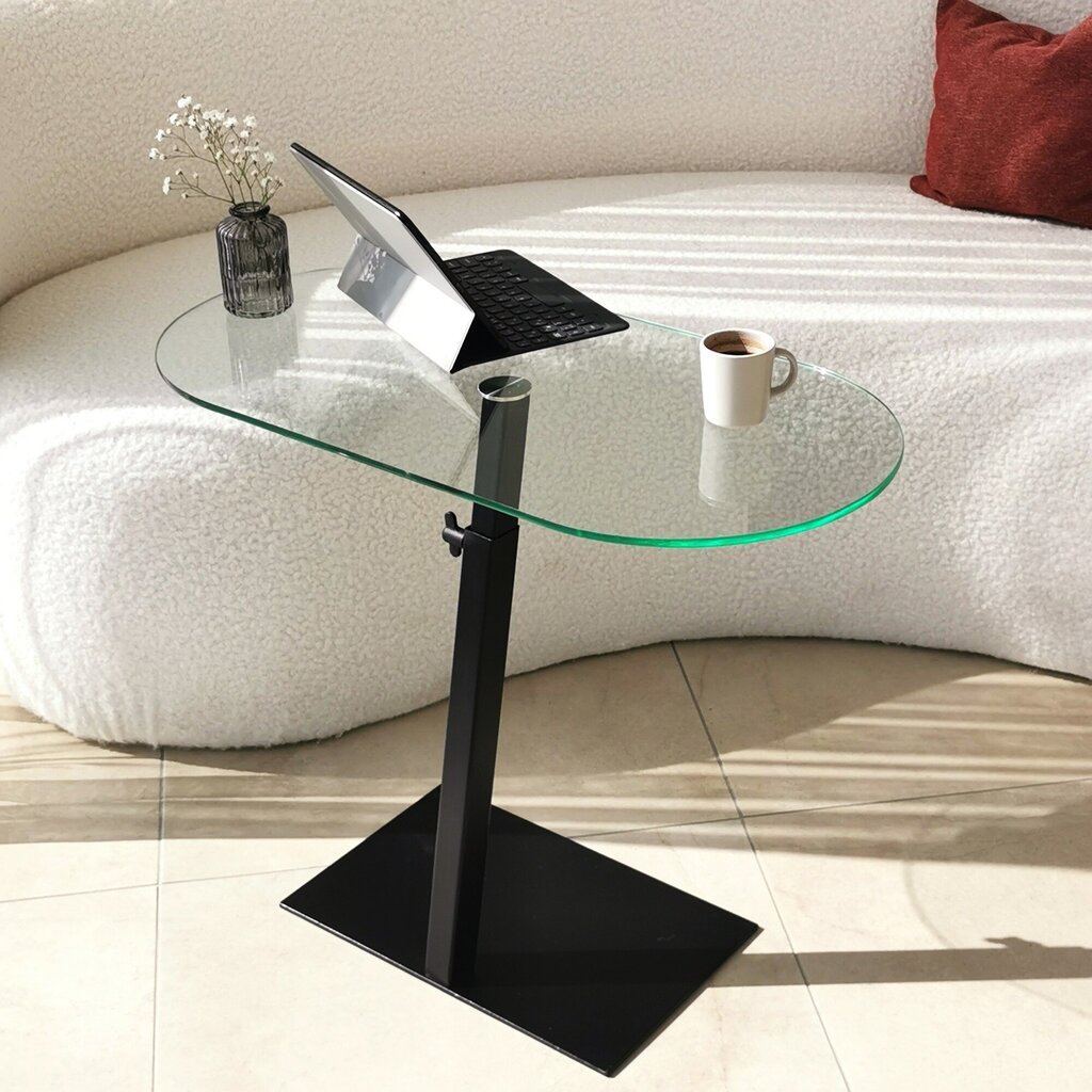 Kavos staliukas Asir, 70x75x35cm, juodas kaina ir informacija | Kavos staliukai | pigu.lt