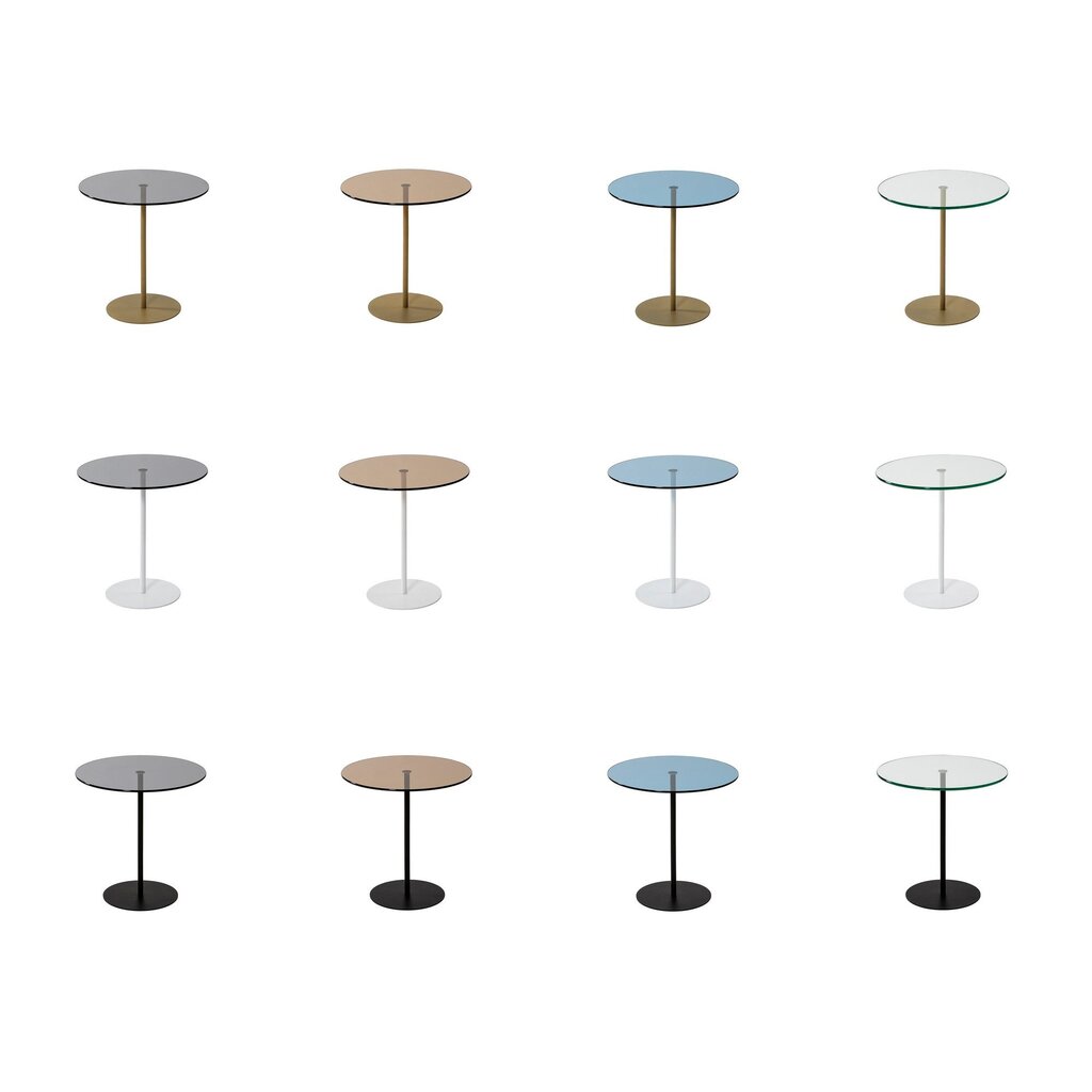 Kavos staliukas Asir, 50x50x50cm, juodas/mėlynas kaina ir informacija | Kavos staliukai | pigu.lt