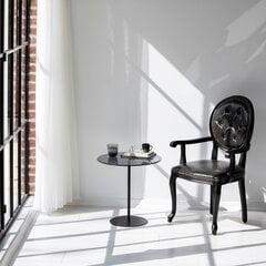 Kavos staliukas Asir, 50x50x50cm, juodas/pilkas kaina ir informacija | Kavos staliukai | pigu.lt